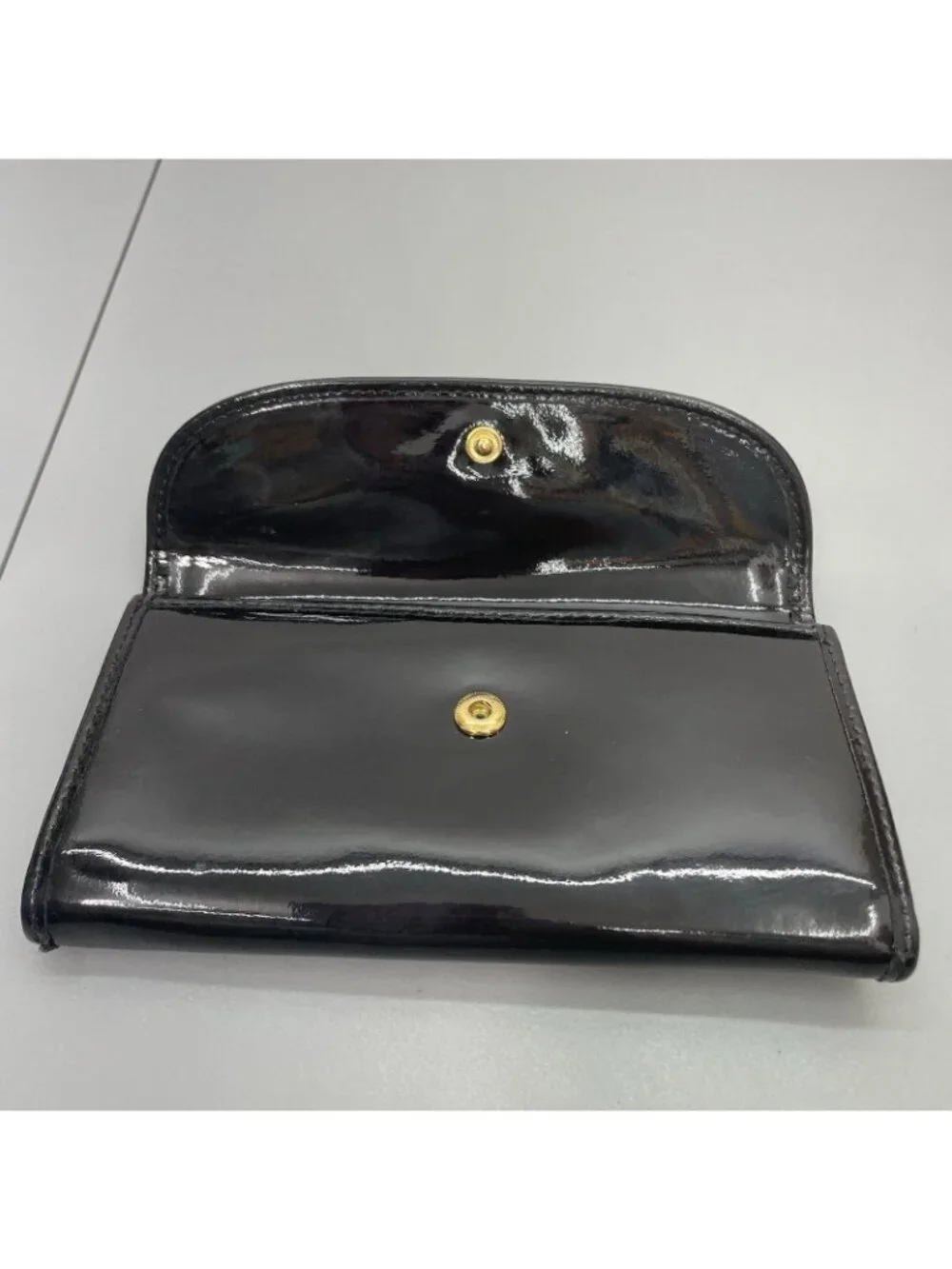Dooney & Bourke Continental Clutch Wallet Patent Leather Black